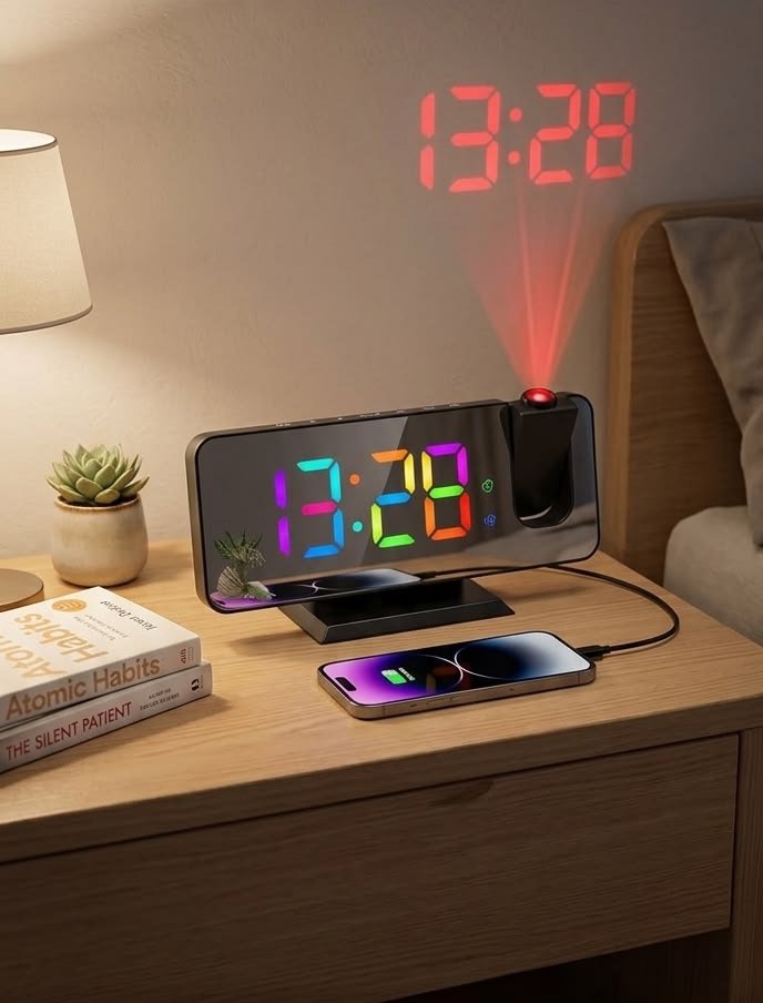 Multi Functional LED digital Projector Clock
